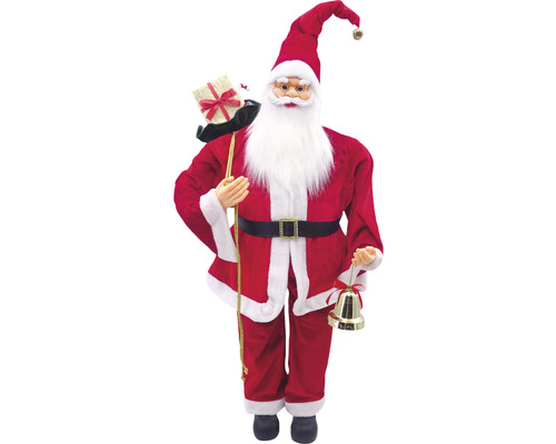 Dekorativer Weihnachtsmann mit Geschenkesack und Glocke