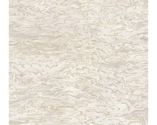Vliestapete 38358-3 Marmor creme-Violett Glanz Tapete mit Marmorstruktur