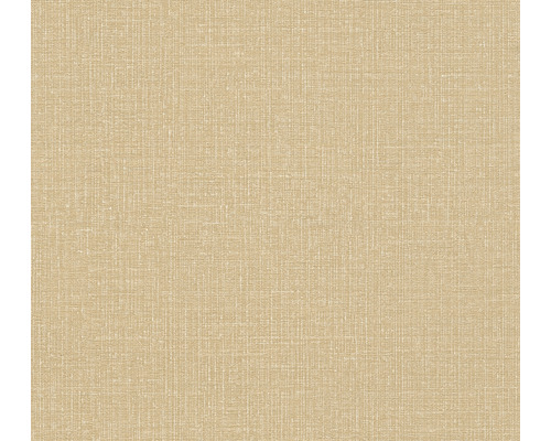 Vliestapete 38694-5 Uni Leinenoptik beige-weiß