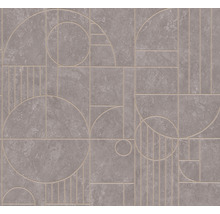 Tapete mit geometrischen Mustern aus Kreisen und Linien