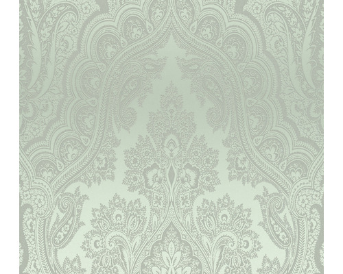 Vliestapete 38708-1 Barockornament türkis-silber Tapete mit Ornamentmuster