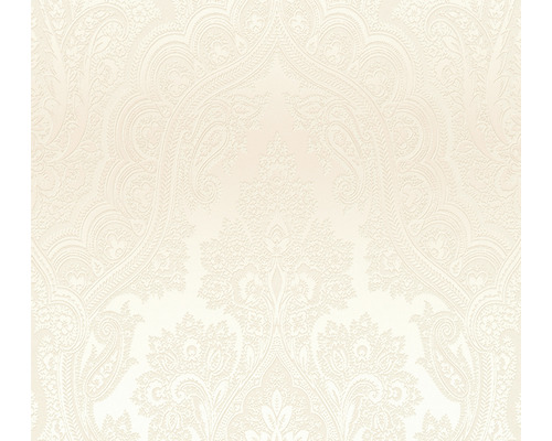 Vliestapete 38708-2 Barockornament creme-silber Tapete mit floralem und Paisley-Muster