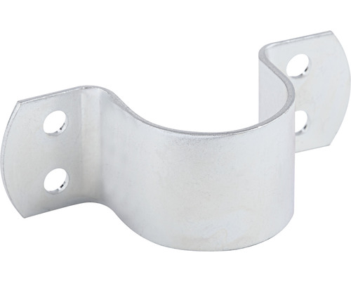 Holzzaunbeschlag Rohrschelle Alberts 119 x 40 x 3 mm Rohrschelle aus Metall mit Befestigungslöchern