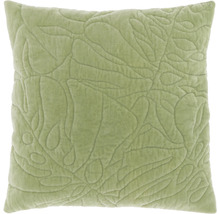 Quadratisches Zierkissen mit Blattmuster