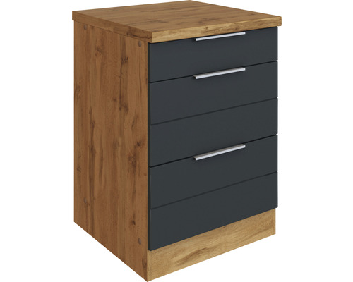 Nachttisch mit vier Schubladen und Griffen