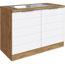 Spülenunterschrank mit Spüle und sechs Schubladen