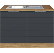 Spülenunterschrank mit Spüle und zwei Türen