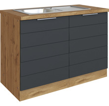 Spülenunterschrank mit sechs Schubladen und Spüle