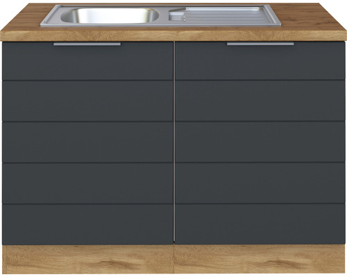 Unterschrank mit Spüle und zwei Türen für die Küche