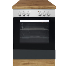 Freistehender Herd mit Kochfeld und Backofen