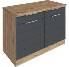 Kommode mit sechs Schubladen und Griffen