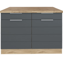 Kommode mit sechs Schubladen, Holzstruktur