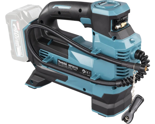 Makita Akku-Luftpumpe mit Schlauch und Batterie