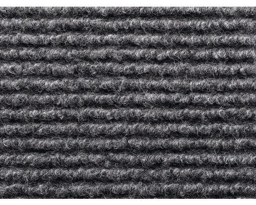 Graue Schmutzfangmatte mit horizontalen Rippen