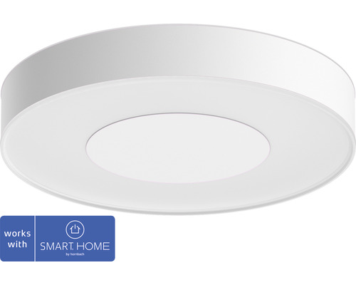 LED Deckenleuchte Hue Connected Extension Ø 425 mm 52,5 W 3450 lm ZigBee IP 20 weiß Weiße LED Deckenleuchte mit Smart Home by Hornbach Logo