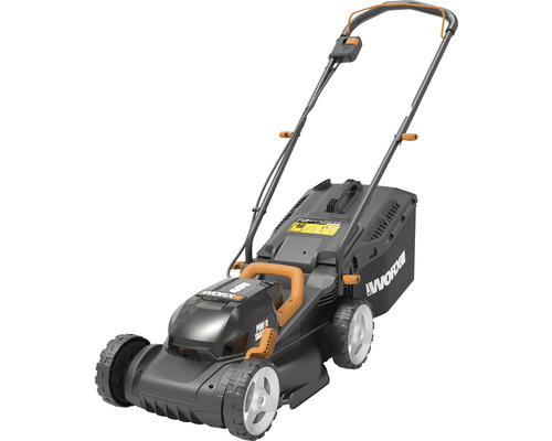 Akku Rasenm her WORX 40V 2 x 20V 34cm WG779E inkl. 2 x