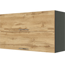 Küchenhängeschrank mit zwei Türen und Griffen