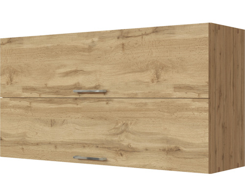 Klapphängeschrank Held Möbel Sorrento 110x34x57 cm eiche hell matt/eiche hell Hängeschrank mit zwei Türen und Griffen