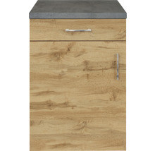 Waschtischunterschrank mit Schublade und Tür im Holzdekor