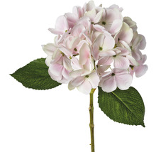 Hortensie mit Blättern aus Kunststoff
