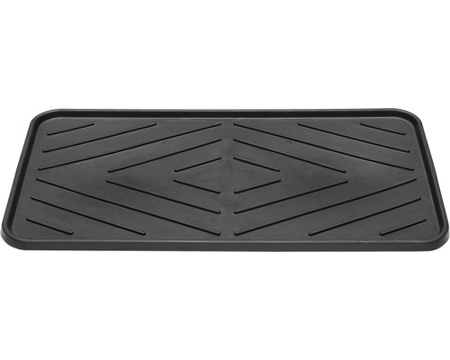 Schuhabtropfschale aus Kunststoff mit Rillenmuster