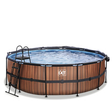 Aufstellpool Framepool-Set EXIT WoodPool rund Ø 450x122 cm inkl. Sandfilteranlage, Abdeckung, Wärmepumpe & Leiter Holzoptik-thumb-0 Aufstellpool Framepool-Set EXIT WoodPool rund Ø 450x122 cm inkl. Sandfilteranlage, Abdeckung, Wärmepumpe & Leiter Holzoptik-thumb-0