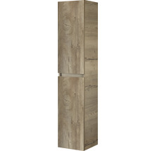 Hochschrank mit zwei Türen und Holzstruktur