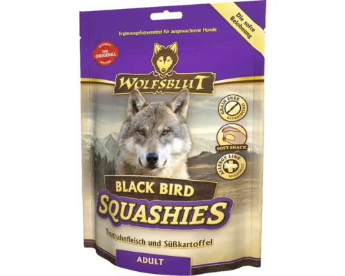 Hundesnack WOLFSBLUT Black Bird Squashies 300 g