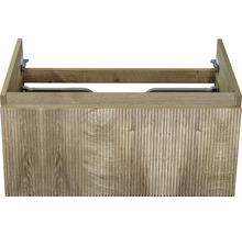 Waschbeckenunterschrank Sanox Frozen 3D 40x80x45 cm ohne Waschbecken grain oak