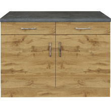 Waschbeckenunterschrank mit zwei Schubladen und zwei Türen