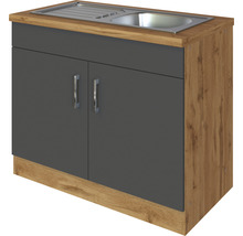 Spülenunterschrank mit zwei Türen und Spülbecken