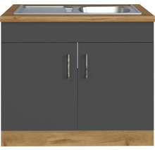 Spülenunterschrank mit zwei Türen und Spülbecken