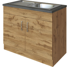 Spülenunterschrank mit zwei Türen und Spüle