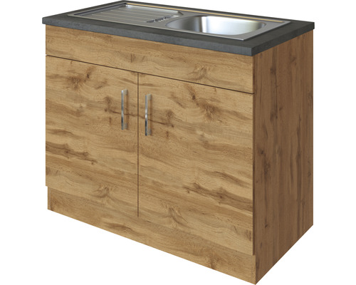 Spülenunterschrank mit zwei Türen und Spüle