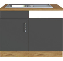 Küchenunterschrank mit Spüle und Arbeitsplatte