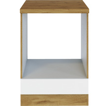 Küchenunterschrank mit Holz- und weißen Elementen