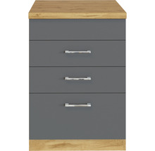 Kommode mit drei Schubladen und Griffen