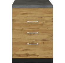 Unterschrank mit drei Schubladen und Arbeitsplatte