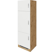 Hochschrank mit drei Türen und Griffen