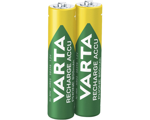 Zwei Varta Recharge Accu Phone Akkus