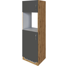 Küchenschrank mit zwei Türen und offenem Fach für Einbaugeräte