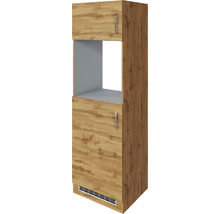 Küchenhochschrank mit Backofenfach und zwei Türen im Holzdesign