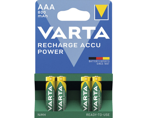 Varta Akku-Batterie 4 x AAA Micro