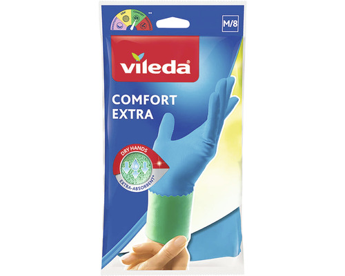 Haushaltshandschuh Vileda Comfort & Care Größe M/8 1 Paar Haushaltshandschuh Vileda Comfort & Care Größe M/8 1 Paar