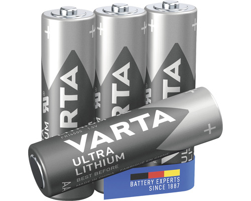 Varta Ultra Lithium AA Batterien, 4 Stück