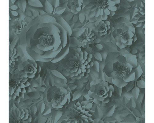 Vliestapete 38718-4 Pint Walls 3D-Blüten blau
