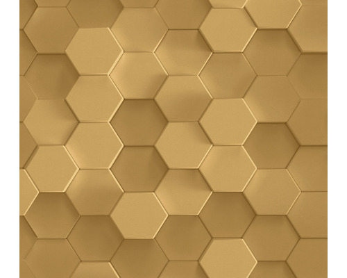 Vliestapete 38723-2 Pint Walls 3D-Wabenmuster gold Vliestapete 38723-2 Pint Walls 3D-Wabenmuster gold