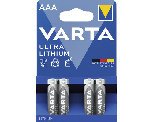 Varta Ultra Lithium AAA Batterie, 4er Pack