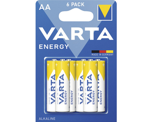 Varta Batterie Energy 6 x AA Mignon Varta Energy AA Batterie 6er Pack