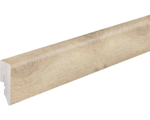 Sockelleiste KU048L1 PVC beigebraun 15x38,5x2400 mm Sockelleiste mit Holzdekor